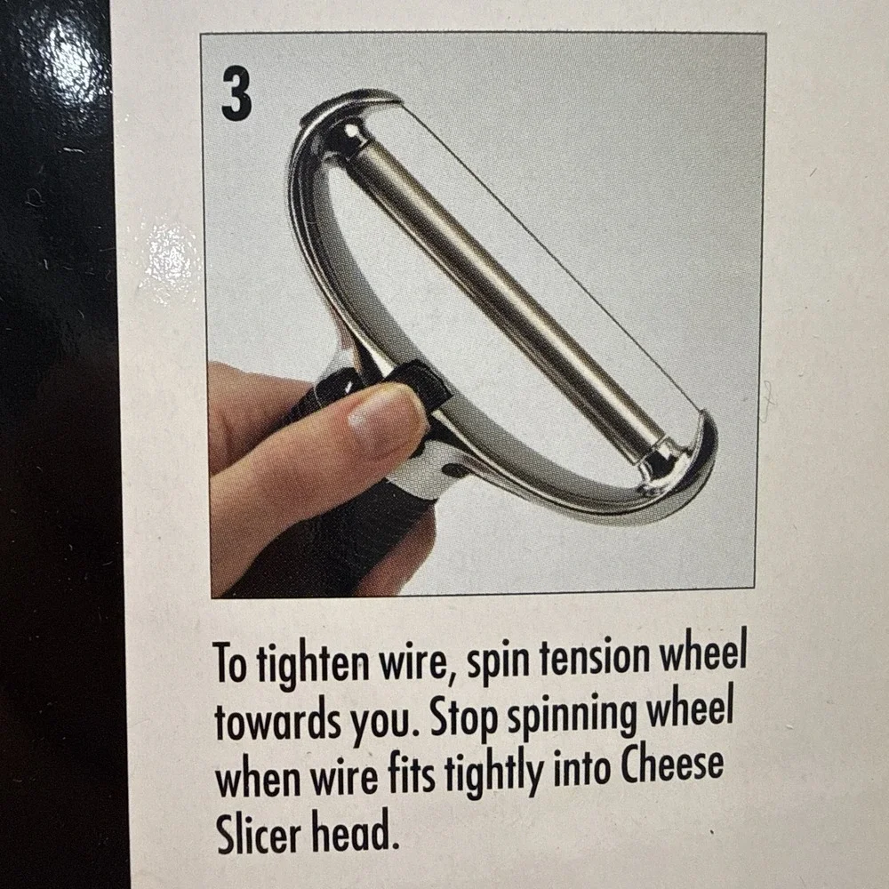*NEW* OXO Good Grips Wire Cheese Slicer with 2 Replacement Wires Stainless Steel